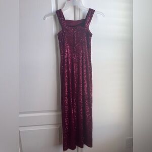 Burgundy Sequin XS Dress